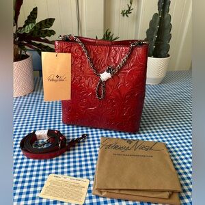 Patricia Nash Ledra Burnt Tooled in Lava NWT$199